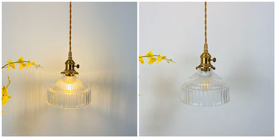 Lámpara Colgante Nórdica Retro con Cristal y Latón - Image 36