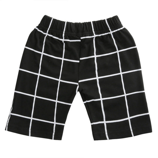 Shorts a Cuadros Blanco y Negro - Image 5