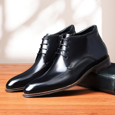 Botas Formales de Cuero Genuino Premium - Zapatos Ejecutivos de Altura