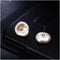 Shell Zircon Earrings Silver-Plated