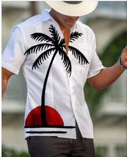 Camisa Hawaiana Casual 3D Estampada para Hombre - Estilo Vacacional Playa - Image 12