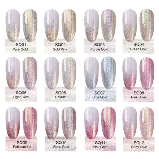 Pegamento para Uñas de 12 Colores