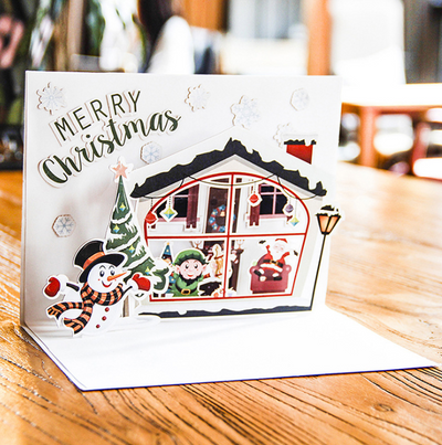 Tarjetas Navideñas 3D Estéreo Mayoreo - Saludos Creativos Hechos a Mano - Image 7