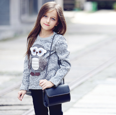 Abrigo Infantil con Forro Polar y Diseño de Búho para Otoño e Invierno