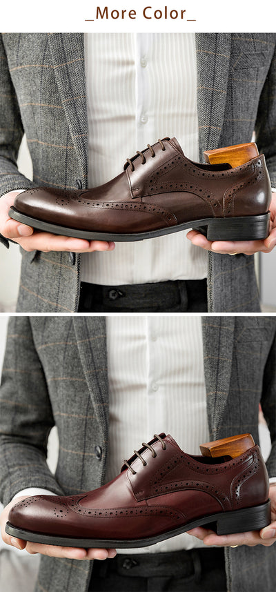 Zapatos Oxford Punta Fina de Cuero Artesanal para Hombre - Image 9