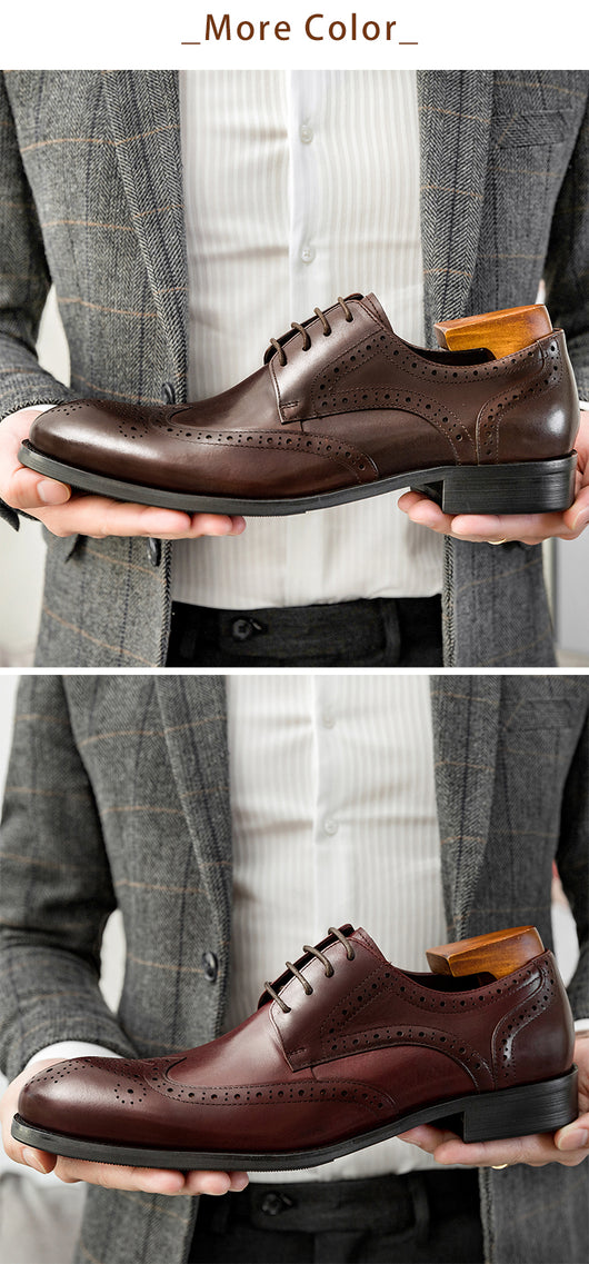 Zapatos Oxford Punta Fina de Cuero Artesanal para Hombre - Image 9