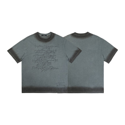 Camiseta Estampada Manga Corta Doble Hilo Lavado Oscuro - Image 4
