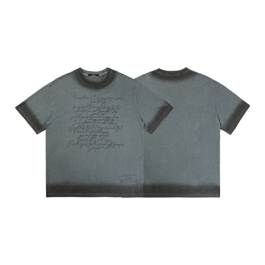 Camiseta Estampada Manga Corta Doble Hilo Lavado Oscuro - Image 4