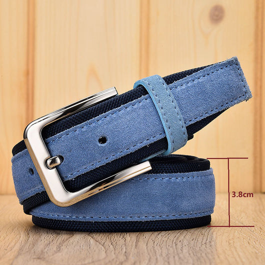 Cinturón Oxford con Hebilla de Ante para Hombre - Image 17