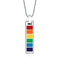 Collar Colgante Rectangular Arcoíris