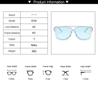 Gafas de Sol Oversized Doble Lente para Hombre - Image 17