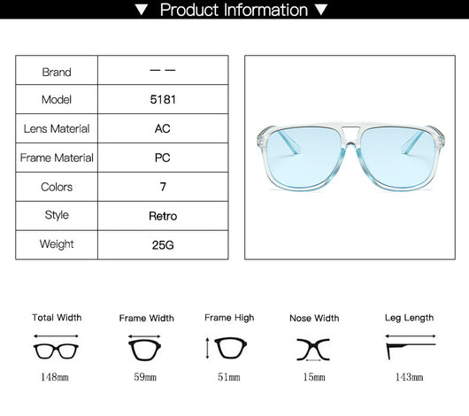 Gafas de Sol Oversized Doble Lente para Hombre - Image 17