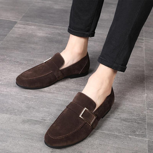 Mocasines de Ante para Hombre con Hebilla de Cinturón - Image 5