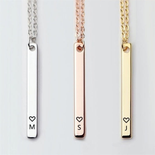 Collar con Colgante de Letra Personalizado