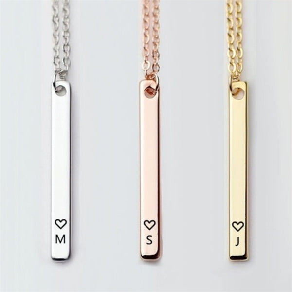 Collar con Colgante de Letra Personalizado