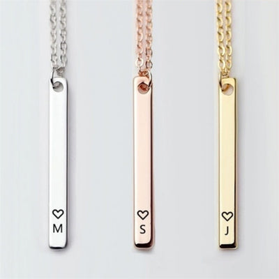 Collar con Colgante de Letra Personalizado