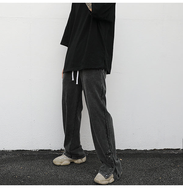 Pantalones de chándal holgados con aberturas laterales