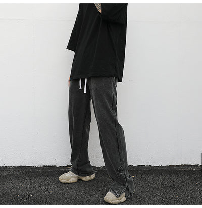 Pantalones de chándal holgados con aberturas laterales - Image 2