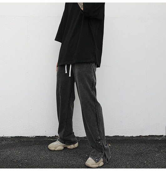 Pantalones de chándal holgados con aberturas laterales - Image 2