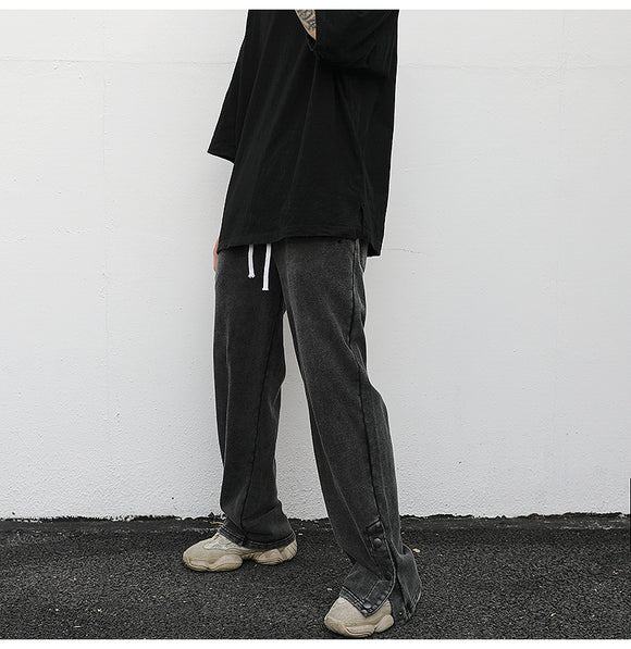 Pantalones de chándal holgados con aberturas laterales