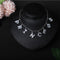 Customized English alphabet necklace Plateado 8 letters