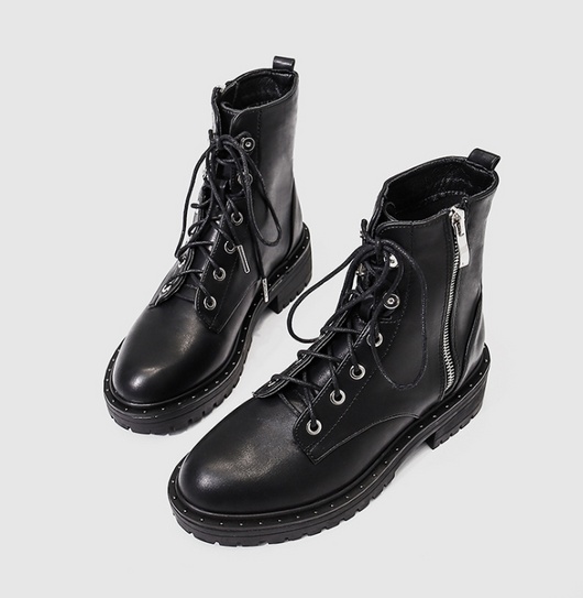Botas Martin para Mujer Invierno Terciopelo Grueso - Estilo Motociclista Inglés - Image 5