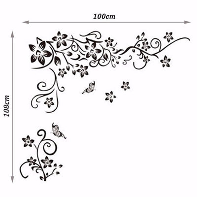 Vinilo Decorativo Mural de Flores - Adhesivo Artístico para Paredes - Image 4