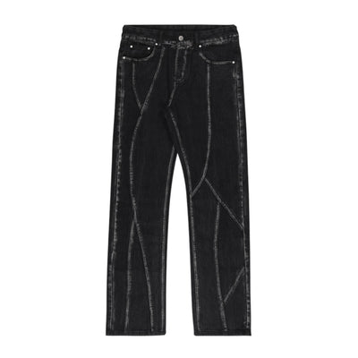 Pantalones Vaqueros Retro Micro Acampanados Hombre - Estilo Urban Vintage - Image 6