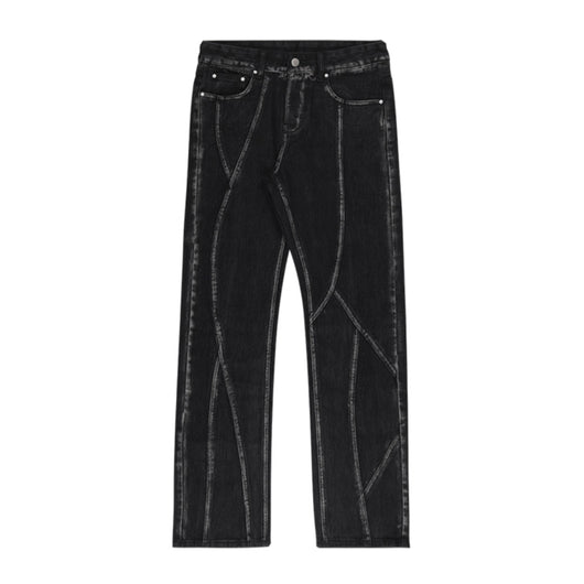 Pantalones Vaqueros Retro Micro Acampanados Hombre - Estilo Urban Vintage - Image 6
