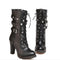 Botas Martin de Tacón Alto con Cierre Lateral y Remaches - Comodidad Premium