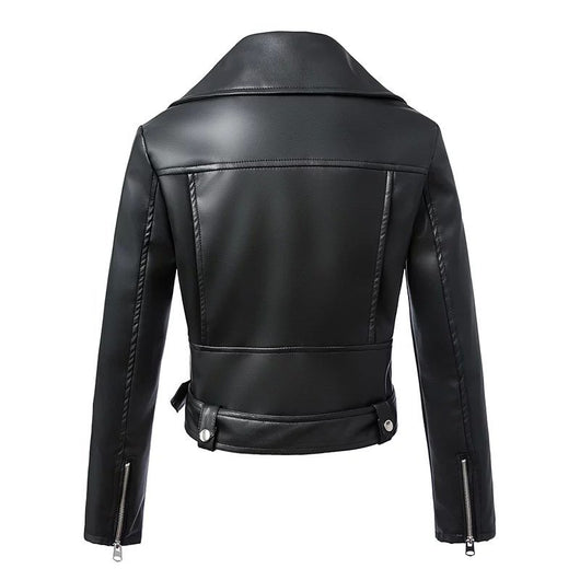 Chaqueta de Cuero Corta para Mujer - Image 2