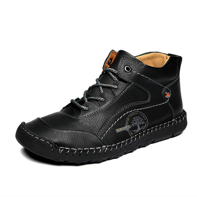 Botas de Cuero Retro Europeas y Americanas