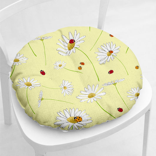Cojín Grueso de Algodón y Lino para Silla Daisy - Image 13