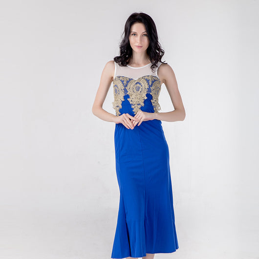 Vestido Falda Sirena con Detalle Hueco y Perspectiva - Image 9