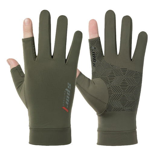 Guantes de Pesca de Medio Dedo Unisex para Hombre y Mujer
