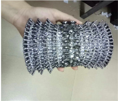 Cartera Clutch Vacía con Diamantes - Estuche Rígido de Lujo - Image 3
