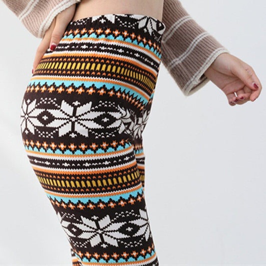 Leggings Térmicos Copo de Nieve con Lana de Cordero - Cintura Alta Elástica - Image 2