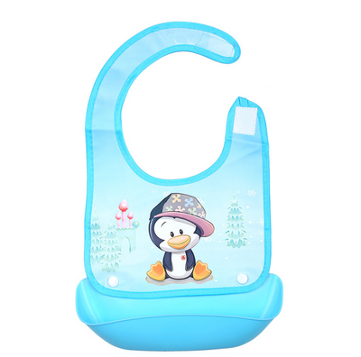 Babero infantil impermeable con bolsillo coleccionable de silicona - Image 8