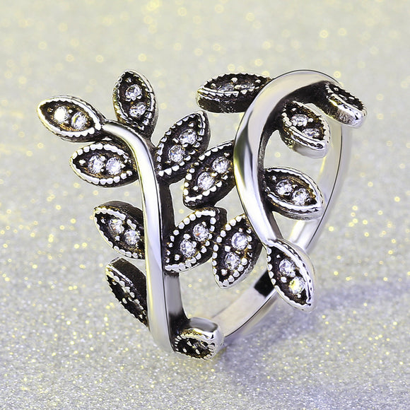 Anillos Árbol de la Vida Vintage Negro