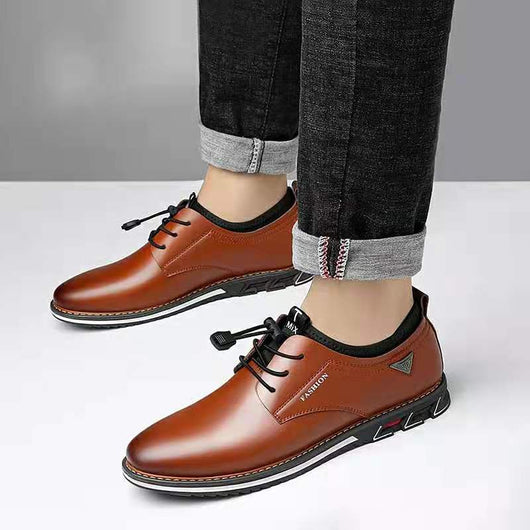 Zapatos de Cuero para Hombre Punta Redonda Estilo Moderno - Image 3