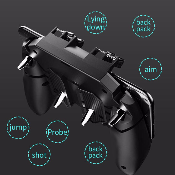 Control Gamepad AK66 de 6 Dedos para Juegos Móviles