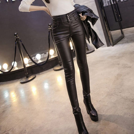 Pantalones Ajustados de Talle Alto para Uso Diario - Image 5