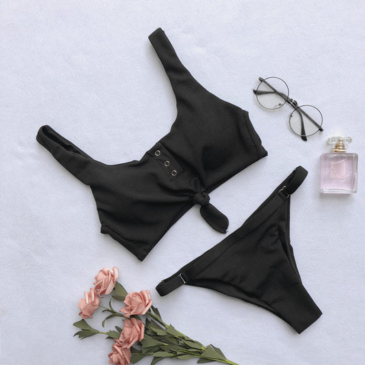 Traje de Baño Mujer Espalda Descubierta - Diseño Liso - Image 4