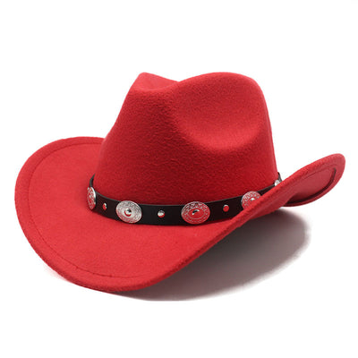 Sombreros Vaqueros de Lana para Parejas - Estilo Minimalista Unisex - Image 12