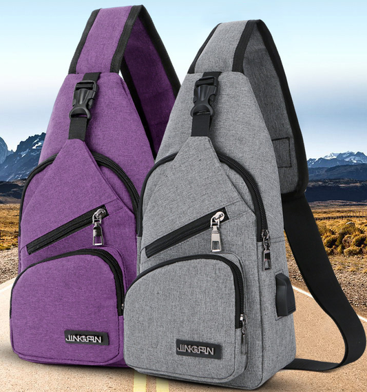 Bolso Crossbody Multifuncional con Carga USB