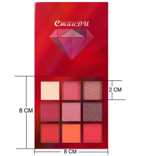 Paleta de 9 Sombras Diamantadas con Brillo Intenso - Image 2