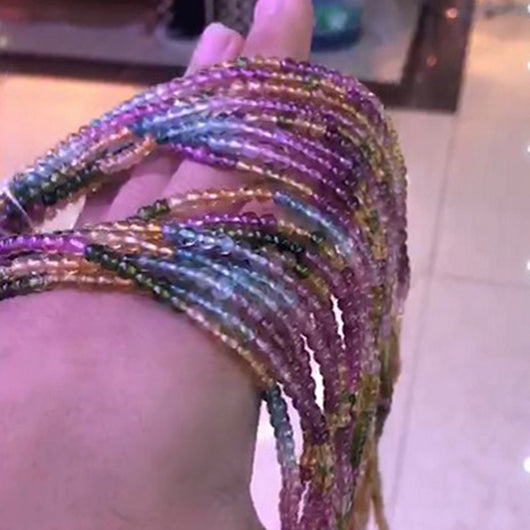 Pulsera de Piedras Preciosas Multicolores con Círculos - Image 3