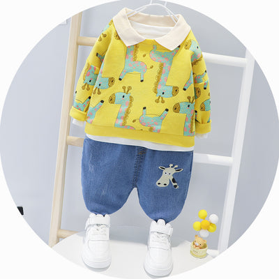 Conjunto Infantil de Dos Piezas con Estampado de Dibujos Animados - Image 9