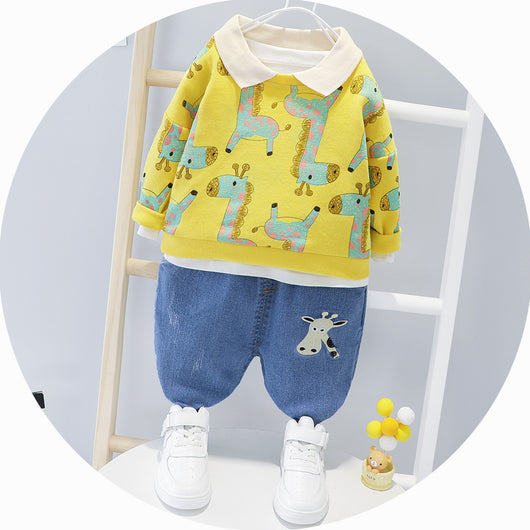 Conjunto Infantil de Dos Piezas con Estampado de Dibujos Animados - Image 9