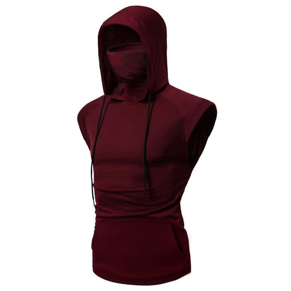 Chaleco Deportivo con Capucha y Botones para Hombre